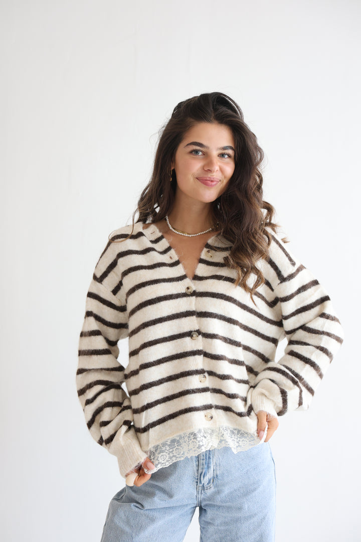 Lace &amp; Lines Cardigan