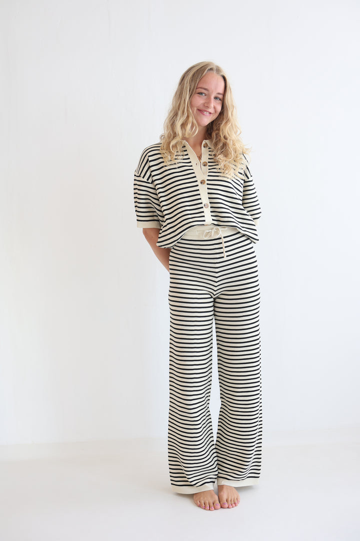 Kurzarm-Cardigan mit Lochstrickmuster Cool Fit