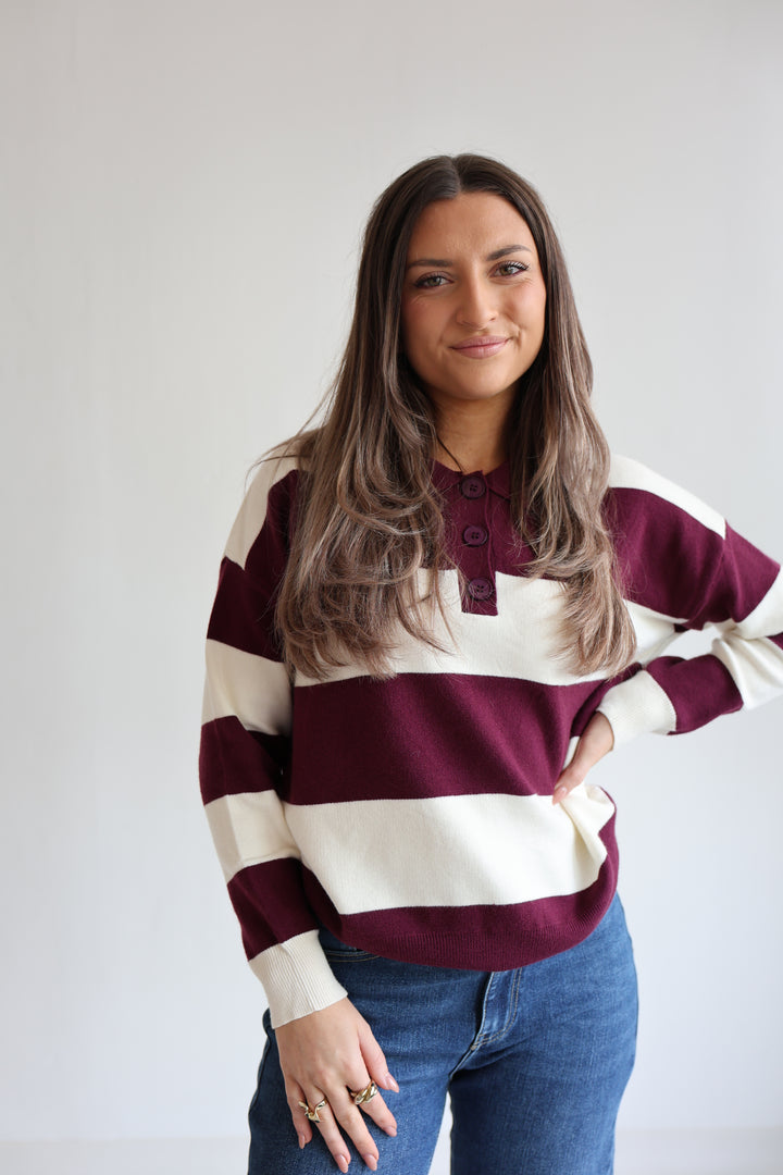 Long Polo Cute Stripes