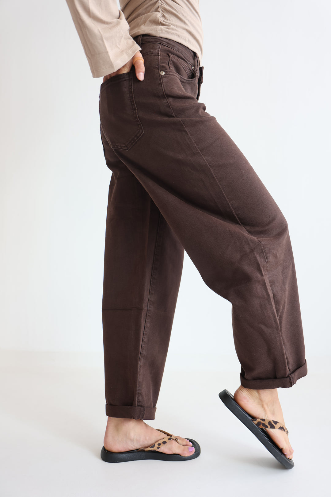 Hazelnut Haze Ballon Jeans