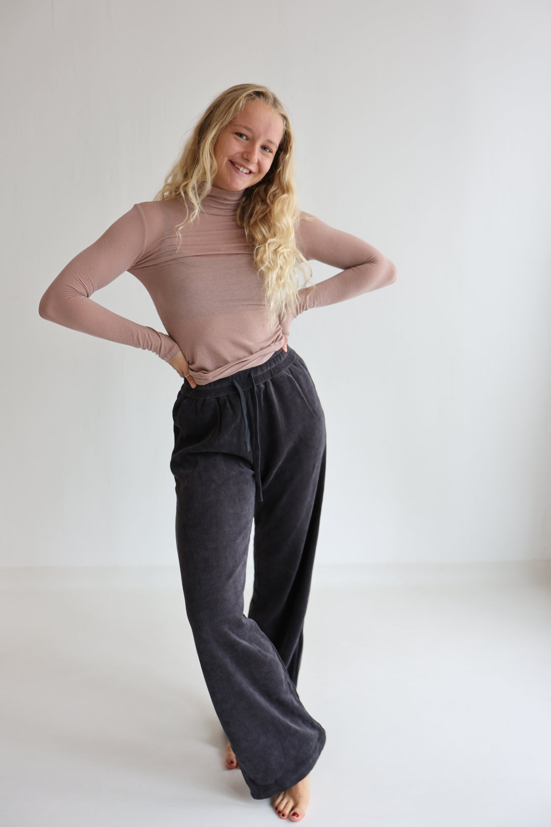 Casual Fit Cordhose