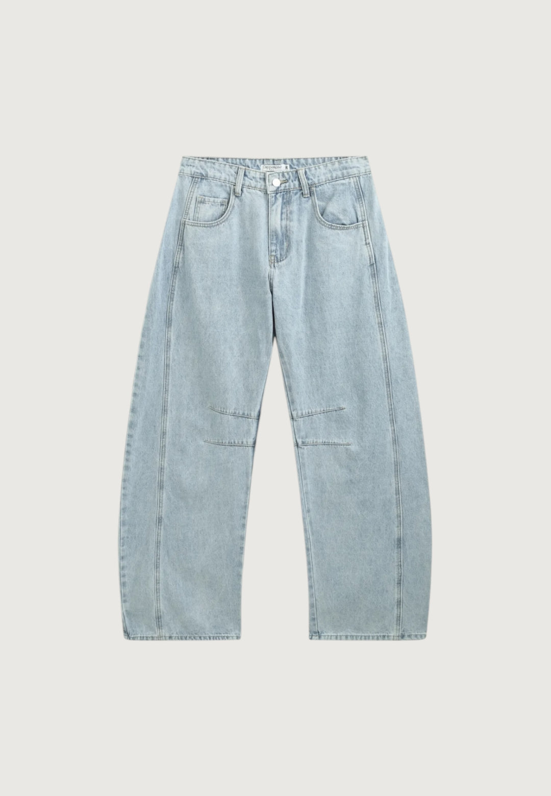 Mid Rise Barrel Jeans
