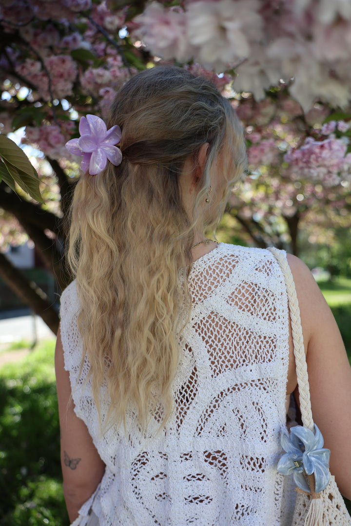 Haarspange Pastell Hibiskus