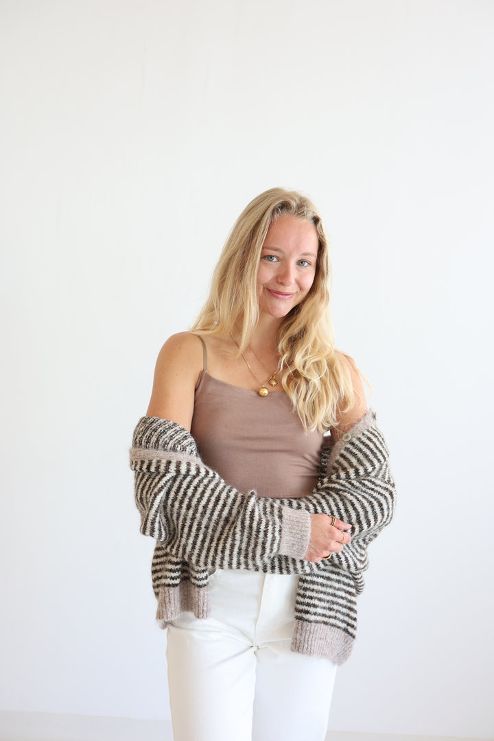 Gestreifter Cardigan Moodline Knit