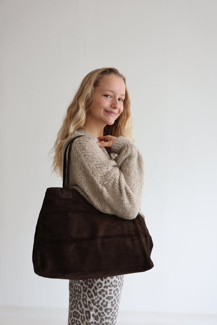 Shopper aus Wildleder Kamina