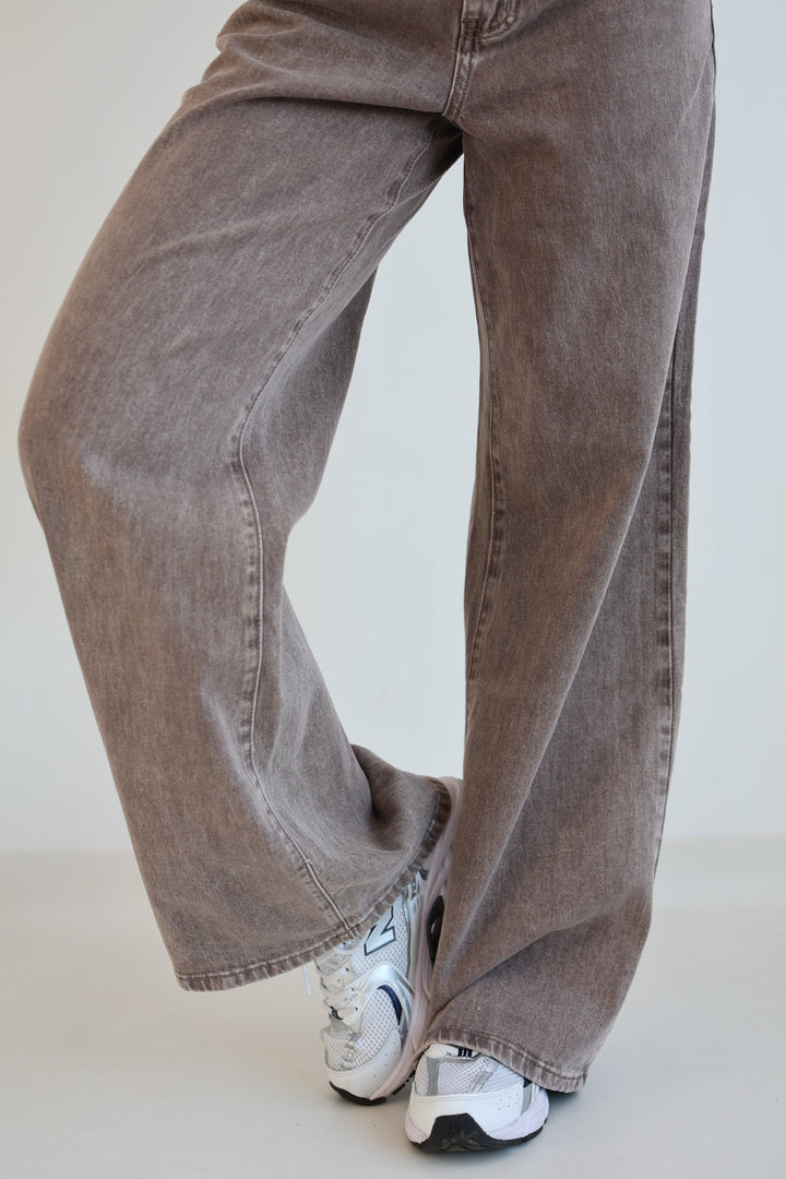 Wide Leg Jeans Cocoa Shades