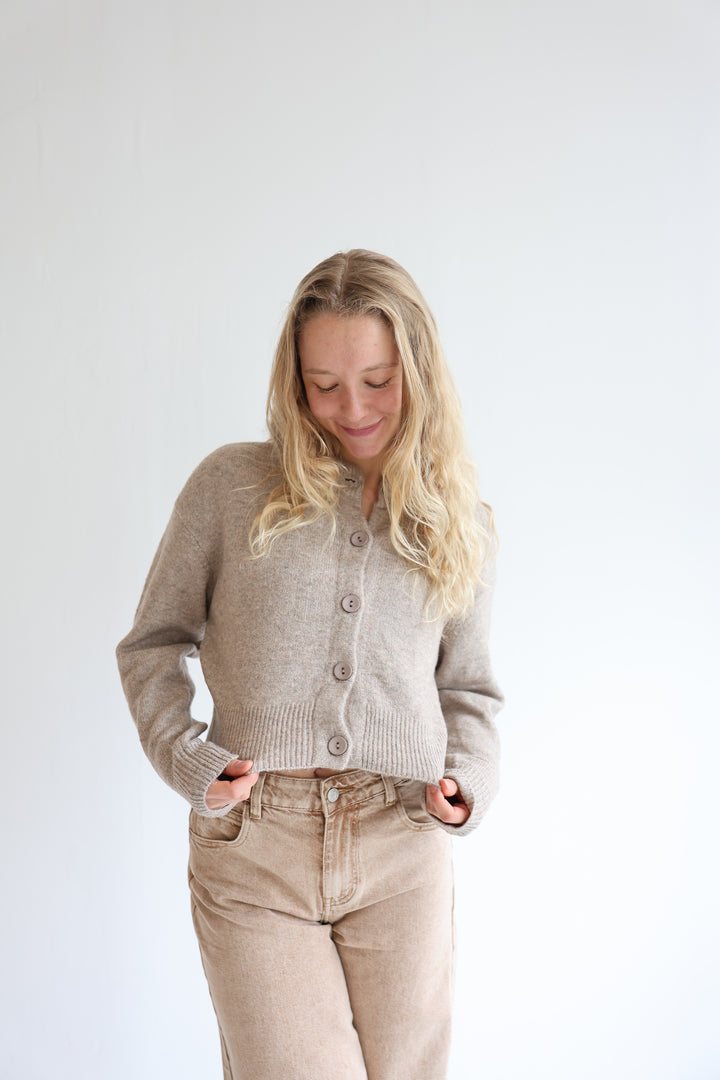 Cropped Cardigan Cozy Snuggle
