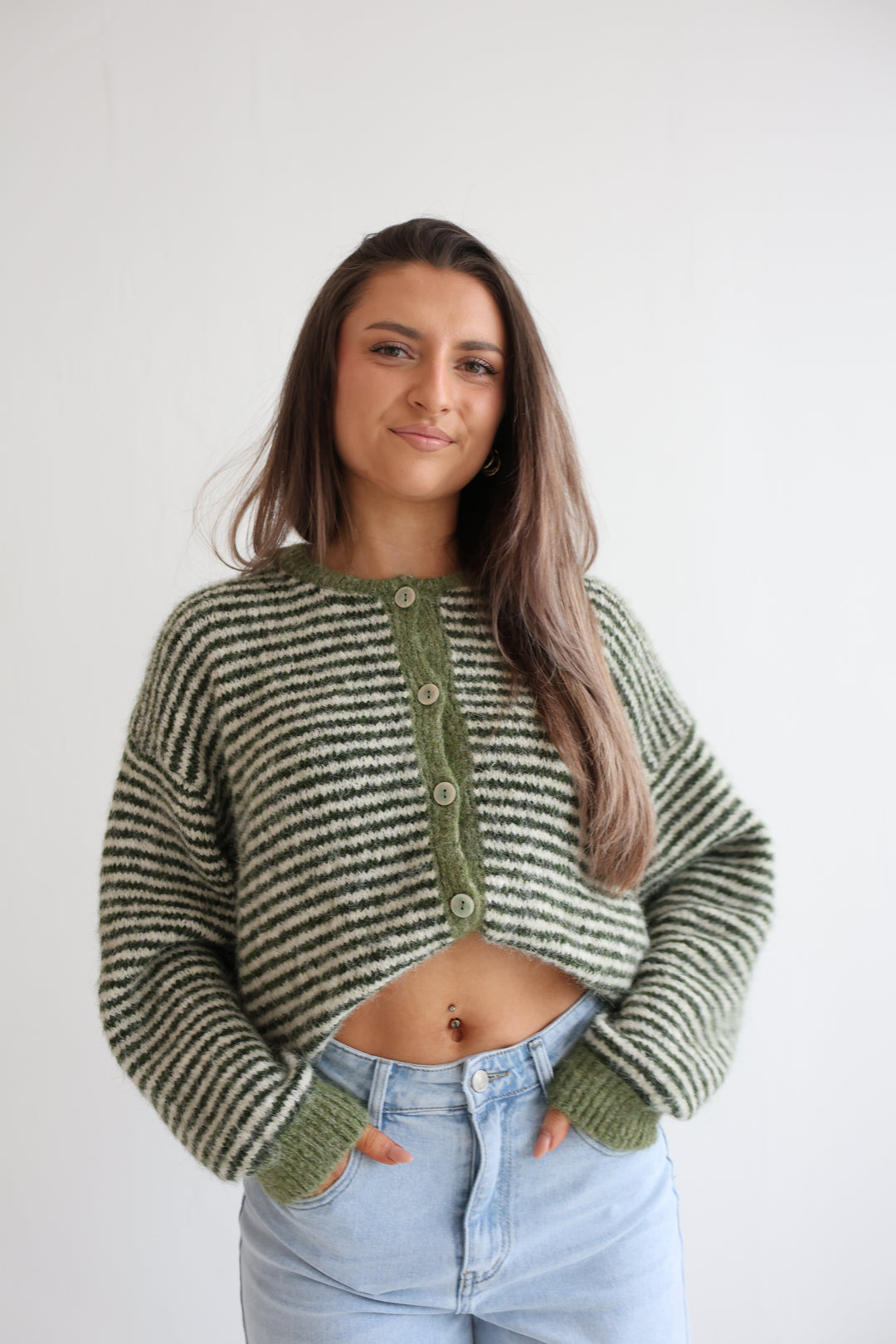 Gestreifter Cardigan Moodline Knit