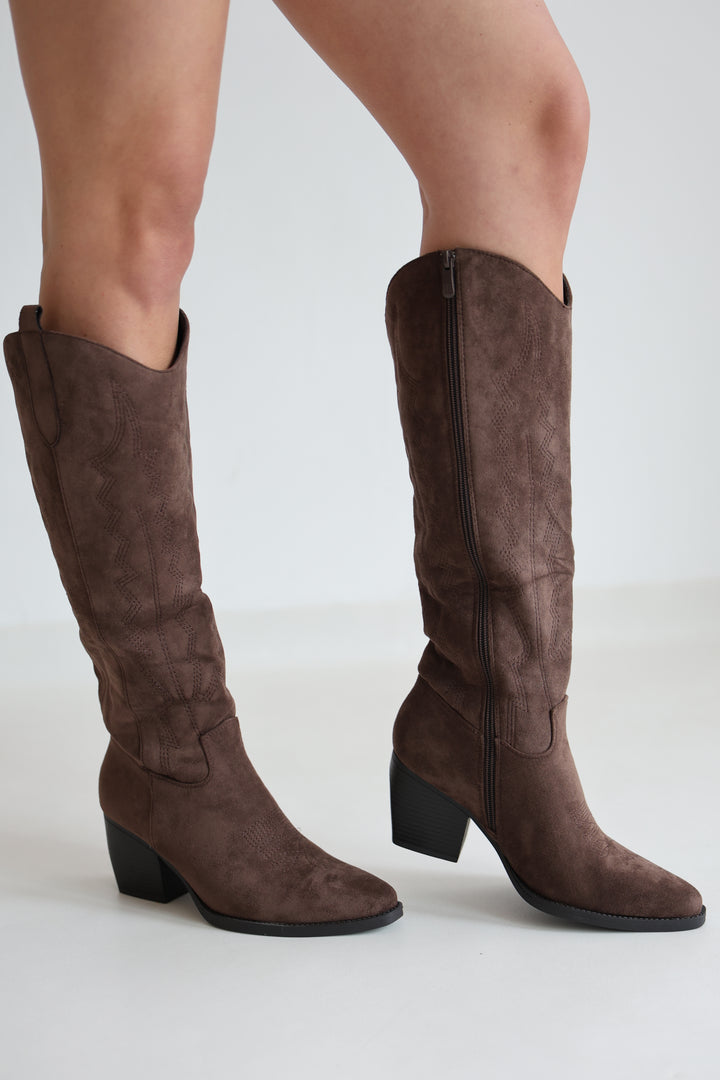 Cowboy Boots Vintage Mocca