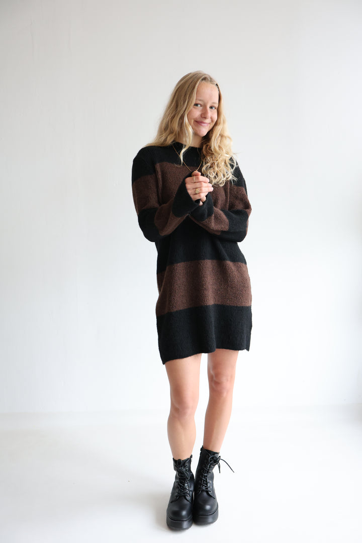 Soft Stripe Knit Dress