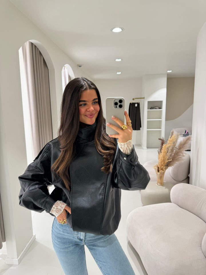 Oversize Bikerjacke Milano