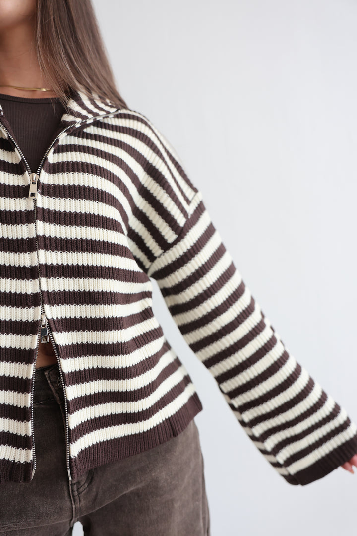 Easygoing Stripe Cardigan