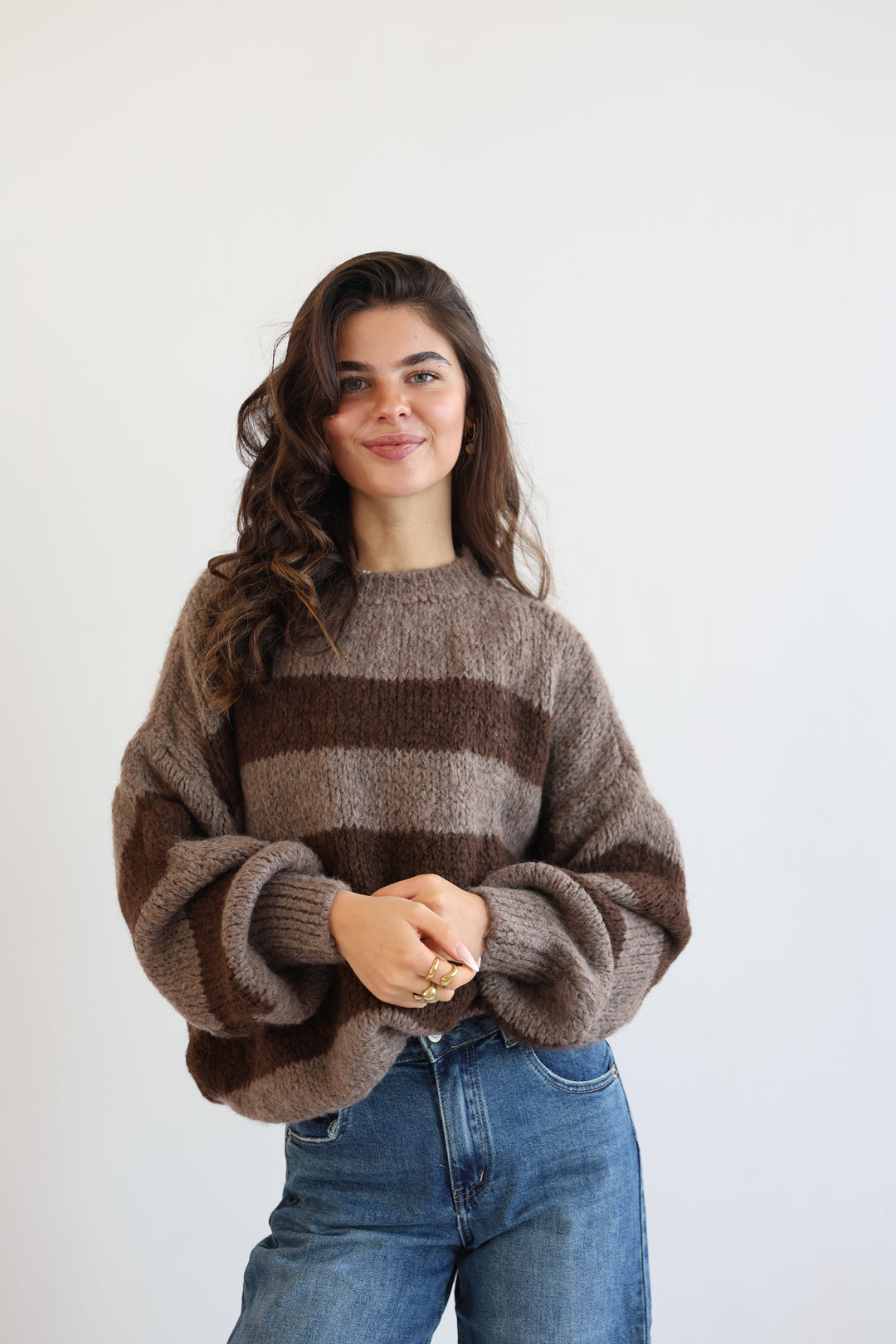 Fluffy Blockstripes Pullover Hannah