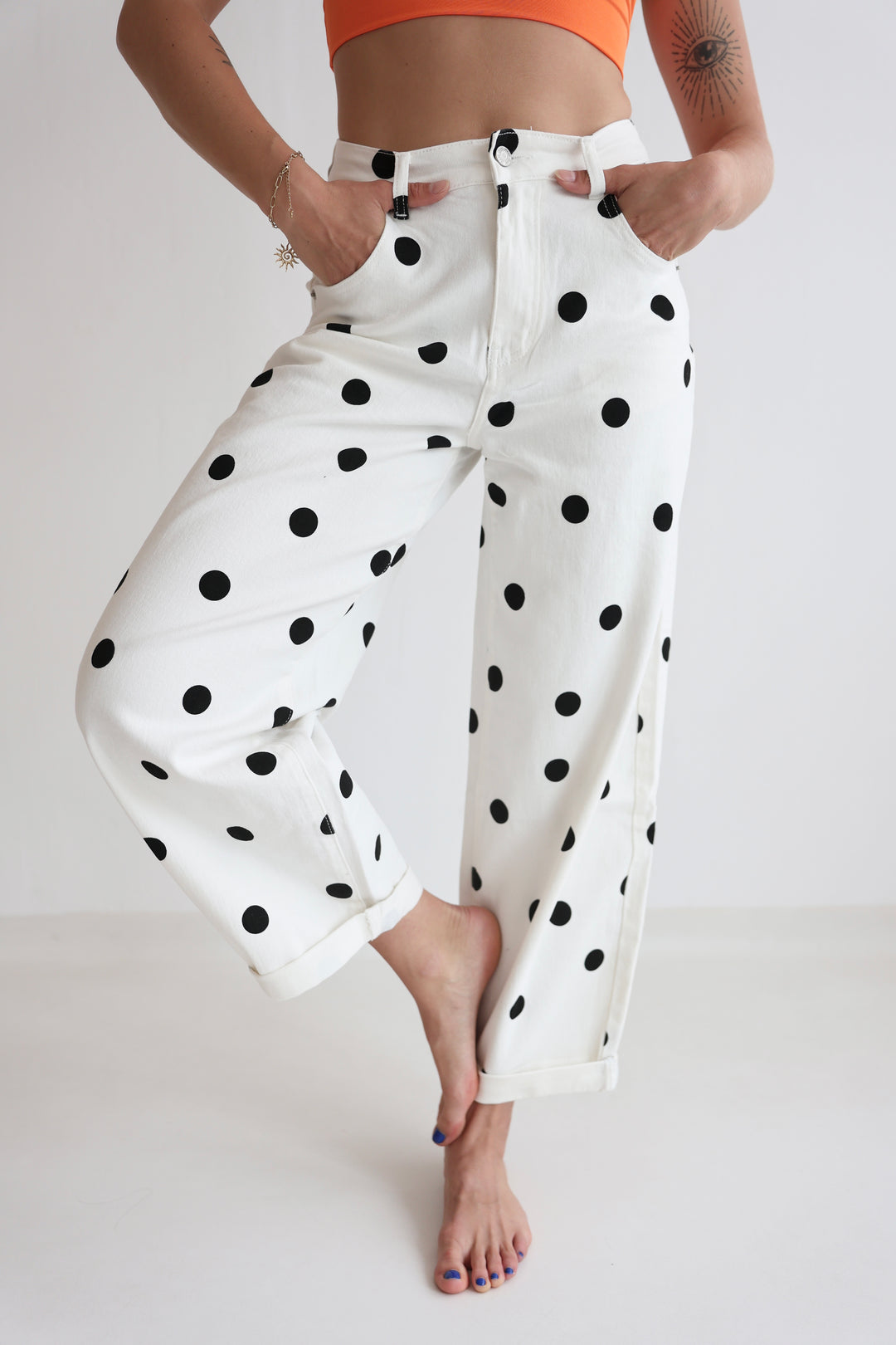 Polka Dots Ballon Jeans
