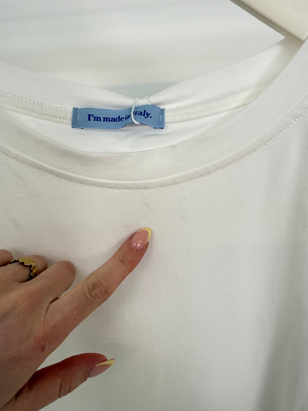 LEICHTES BASIC T-SHIRT EVERYDAY OFFWHITE (B-WARE)