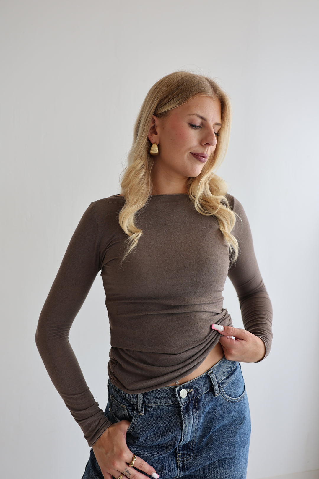 Cashmere Longsleeve Liliana (einfarbig)