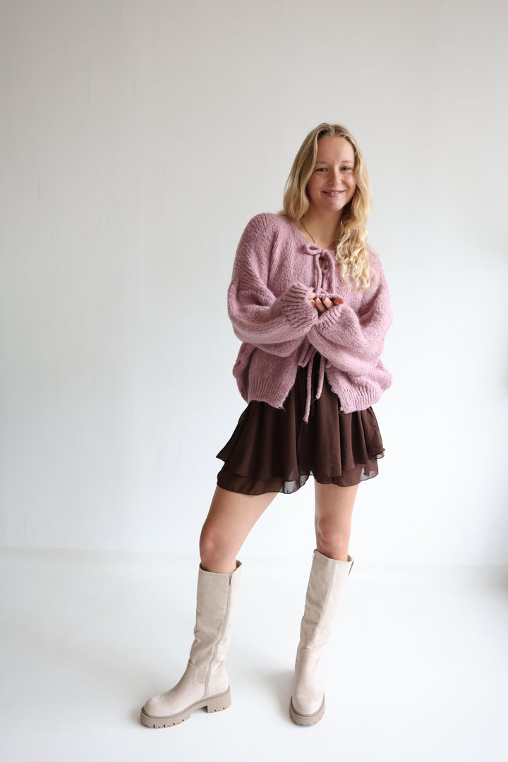 Langarm Cardigan mit Schleifen Lilly