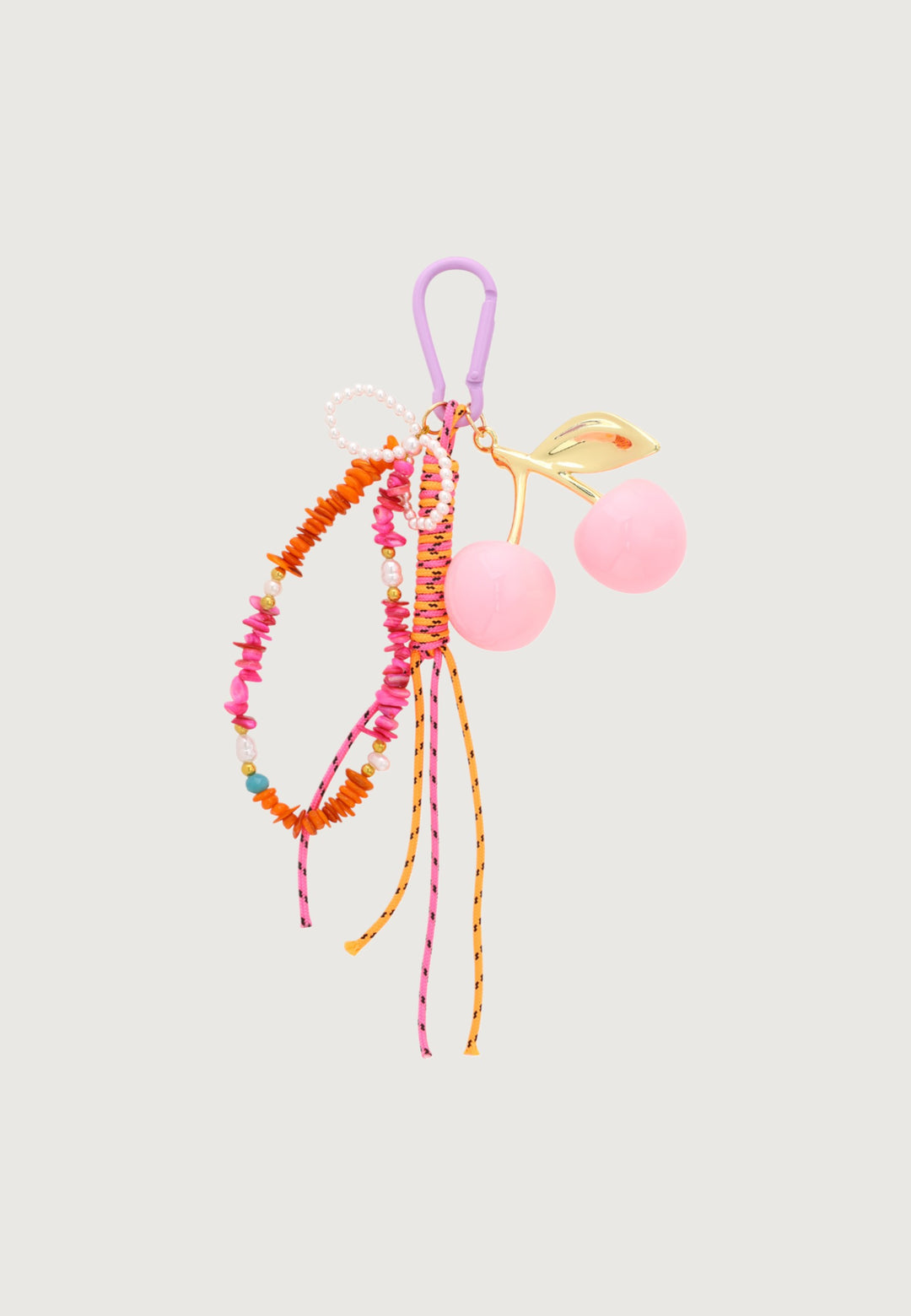 Bag Charm Pink Cherry
