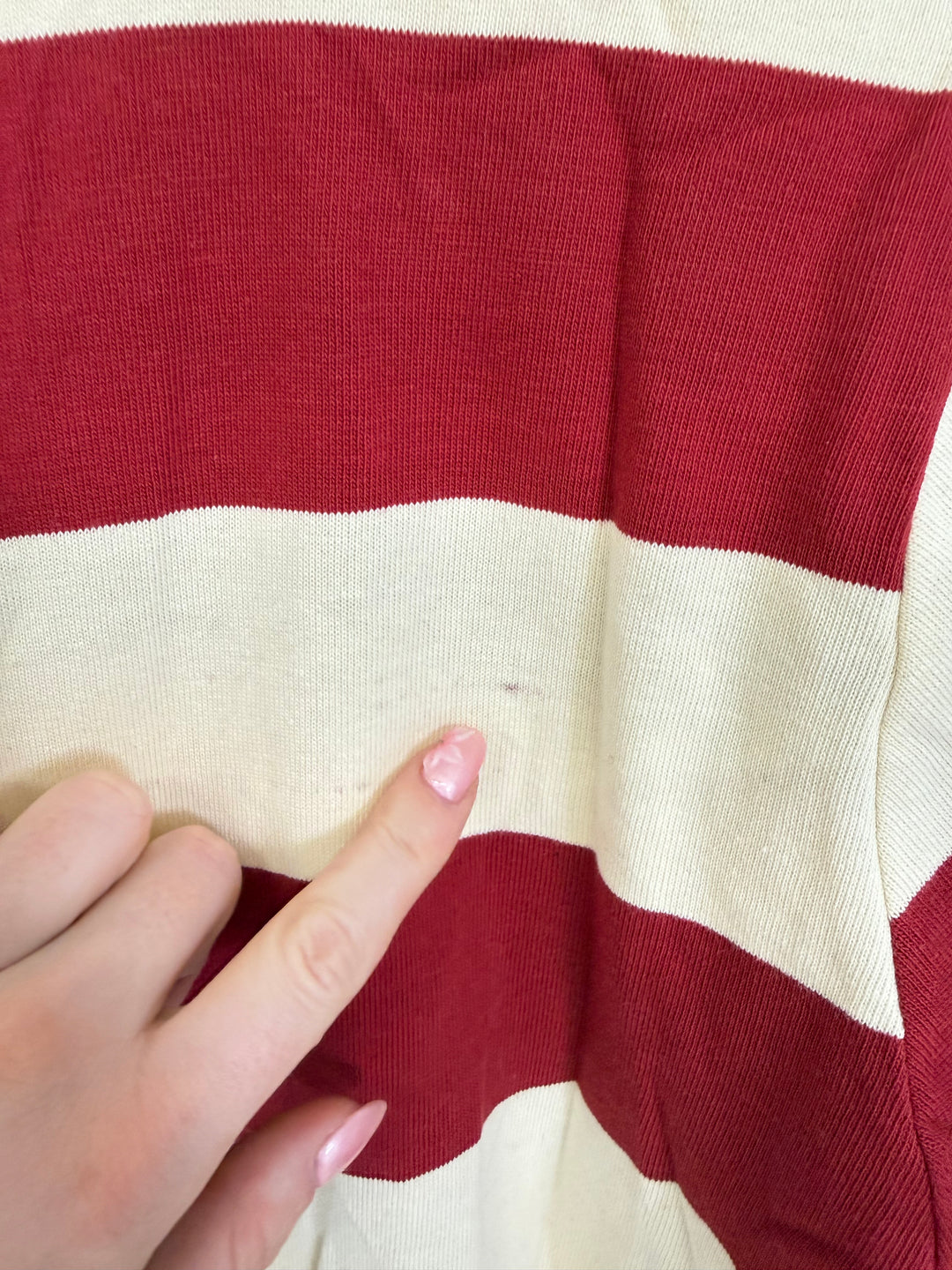 RETRO BURGUNDY LONG POLO S/M (B-WARE)