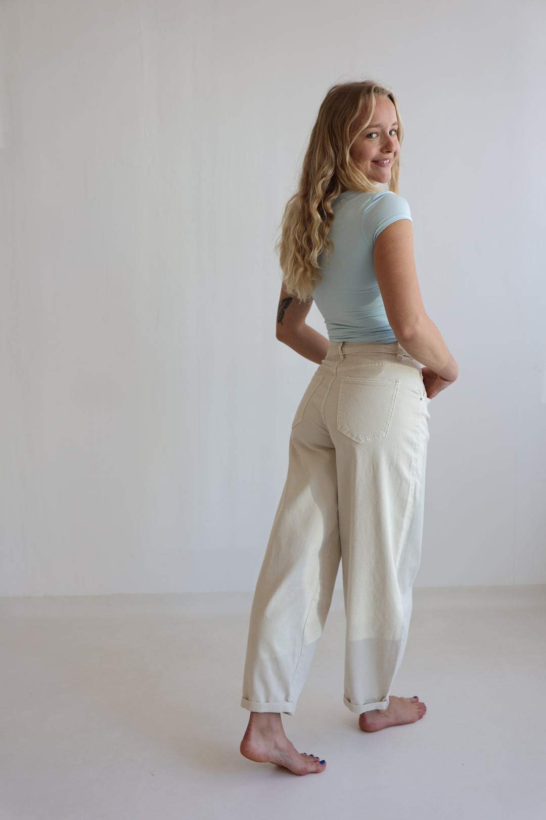 Barrel Fit Cocoa Shades Jeans