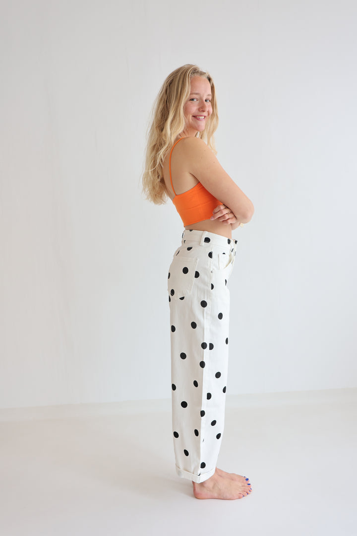 Polka Dots Ballon Jeans