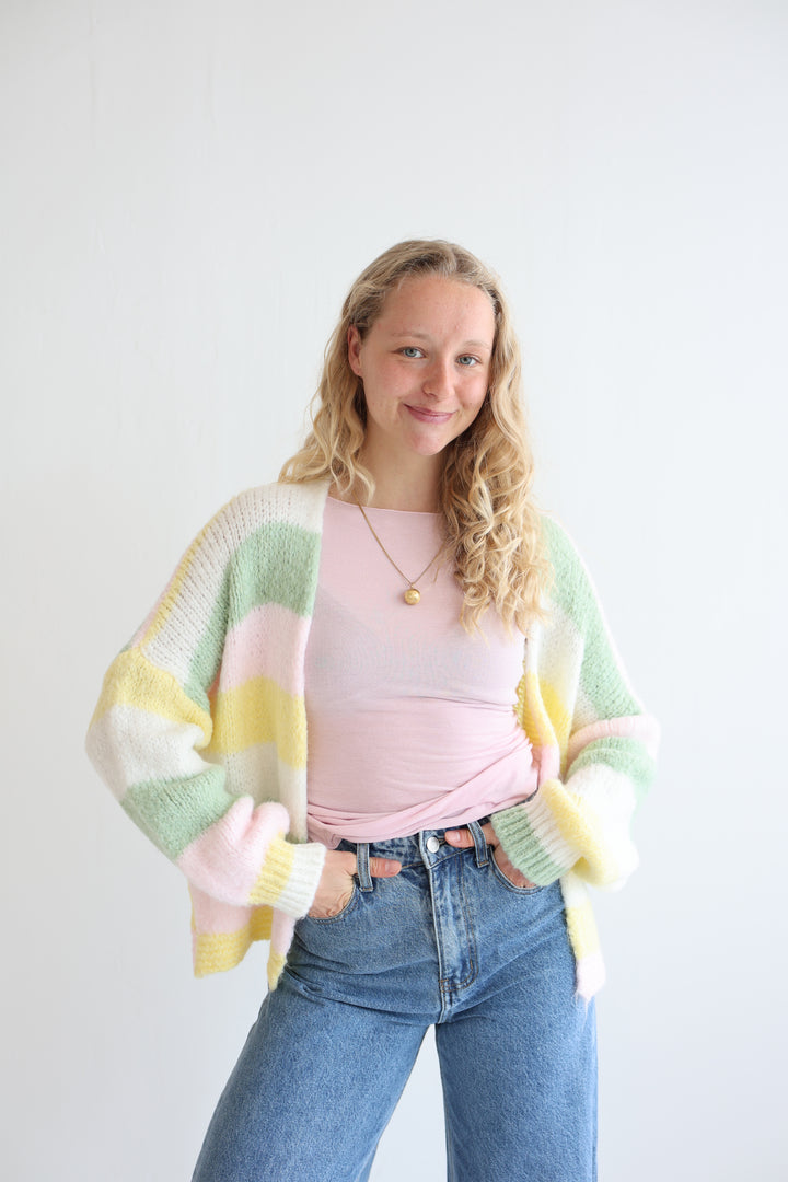 Cardigan Rainbow Knit