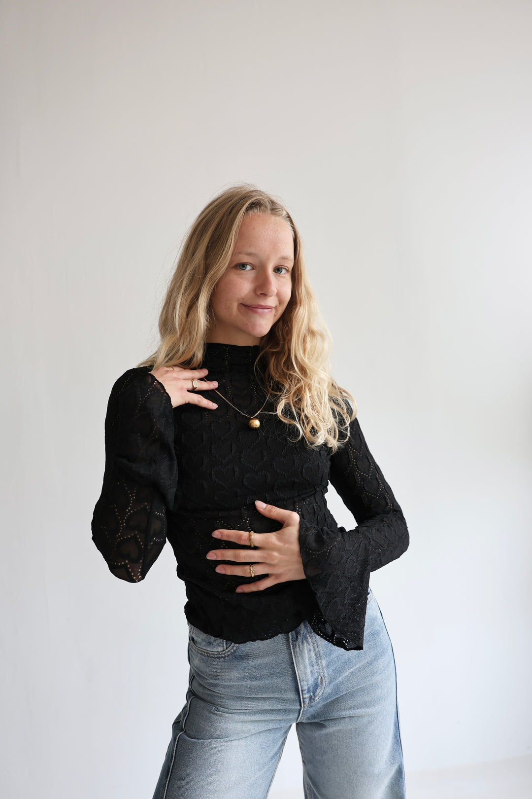 Spitzenlongsleeve Heartful