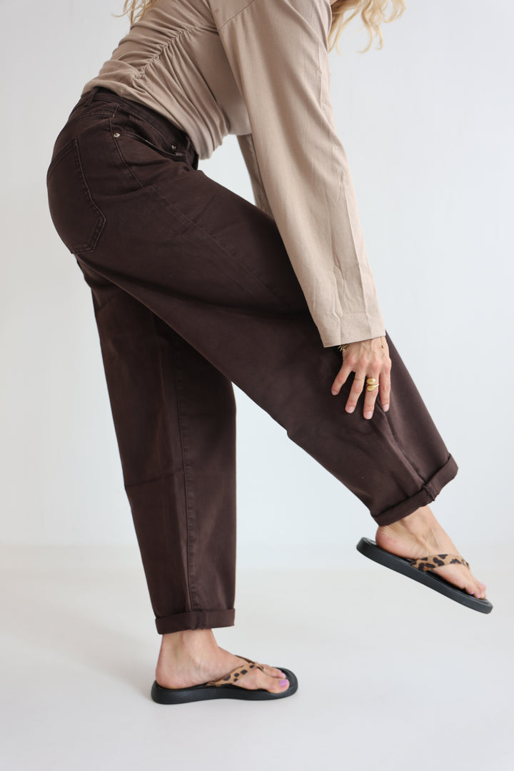Hazelnut Haze Ballon Jeans