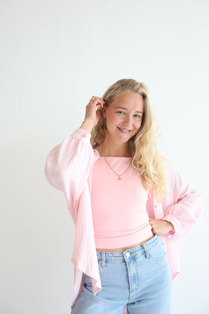 Musselinbluse Casual Stripes