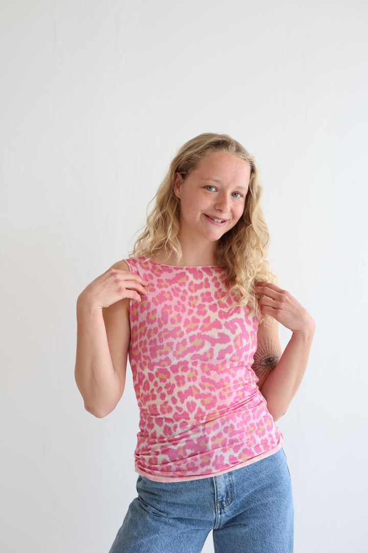 Cashmere Top Wild Leo