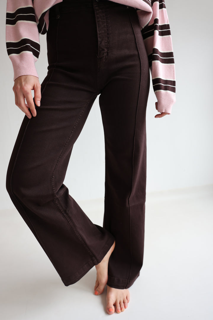 Straight Fit Jeans Coffee