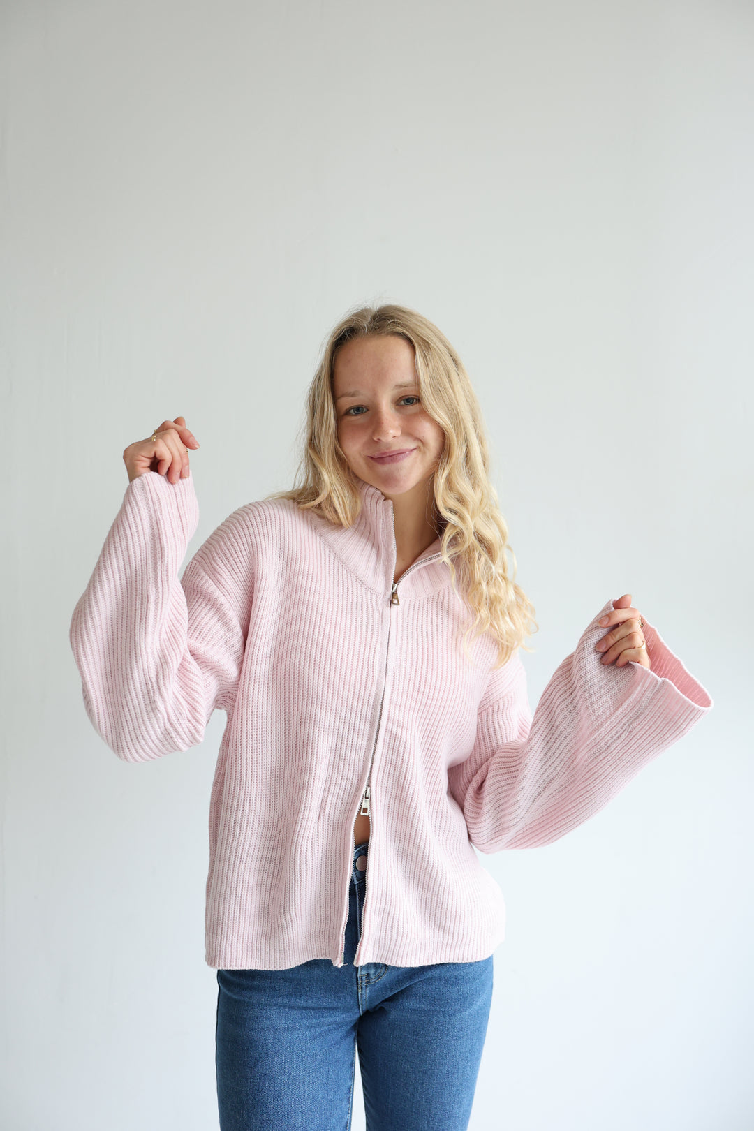 Soft Glow Zip Cardigan