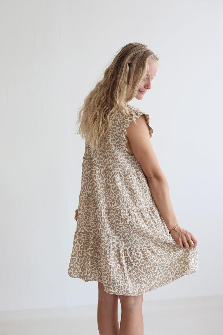 Musselinkleid Timeless Leopard