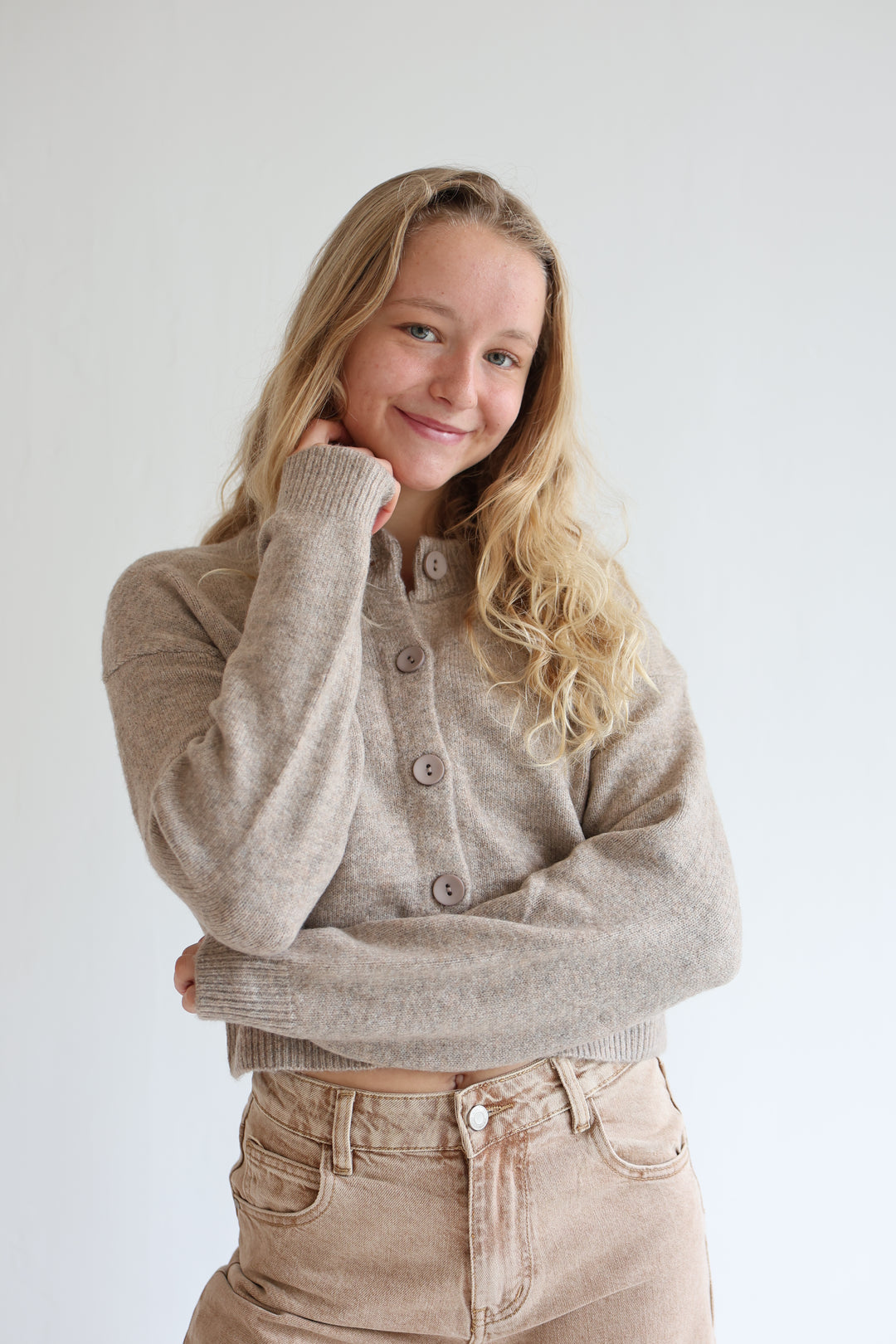 Cropped Cardigan Cozy Snuggle
