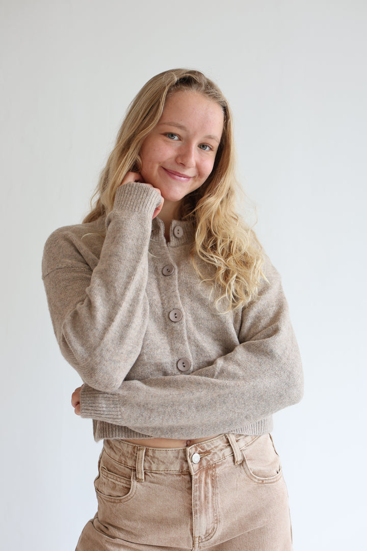 Cropped Cardigan Cozy Snuggle