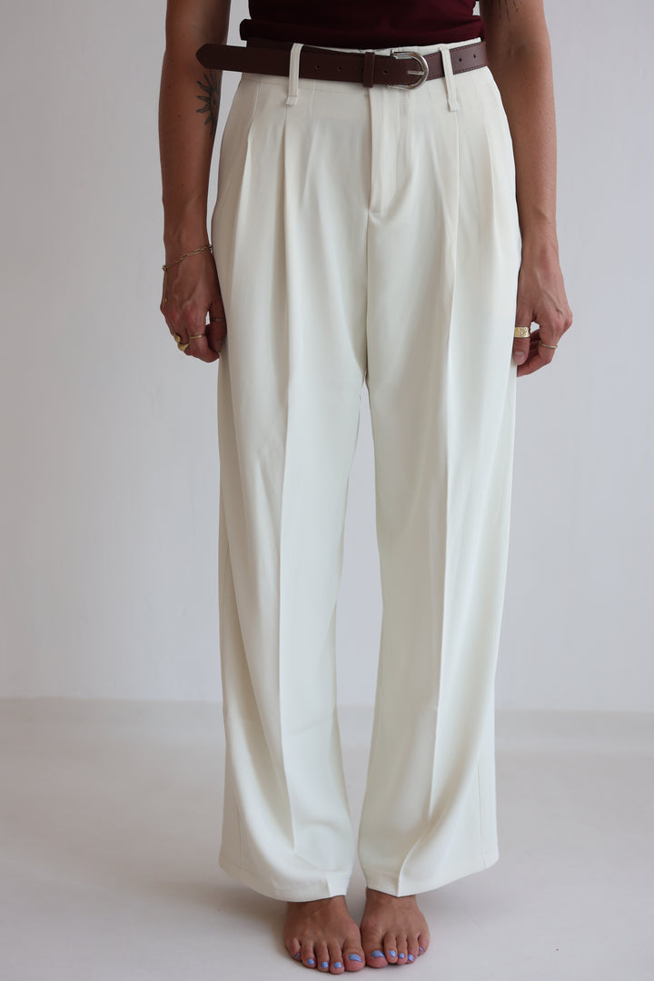 Bundfaltenhose mit Gürtel Anna
