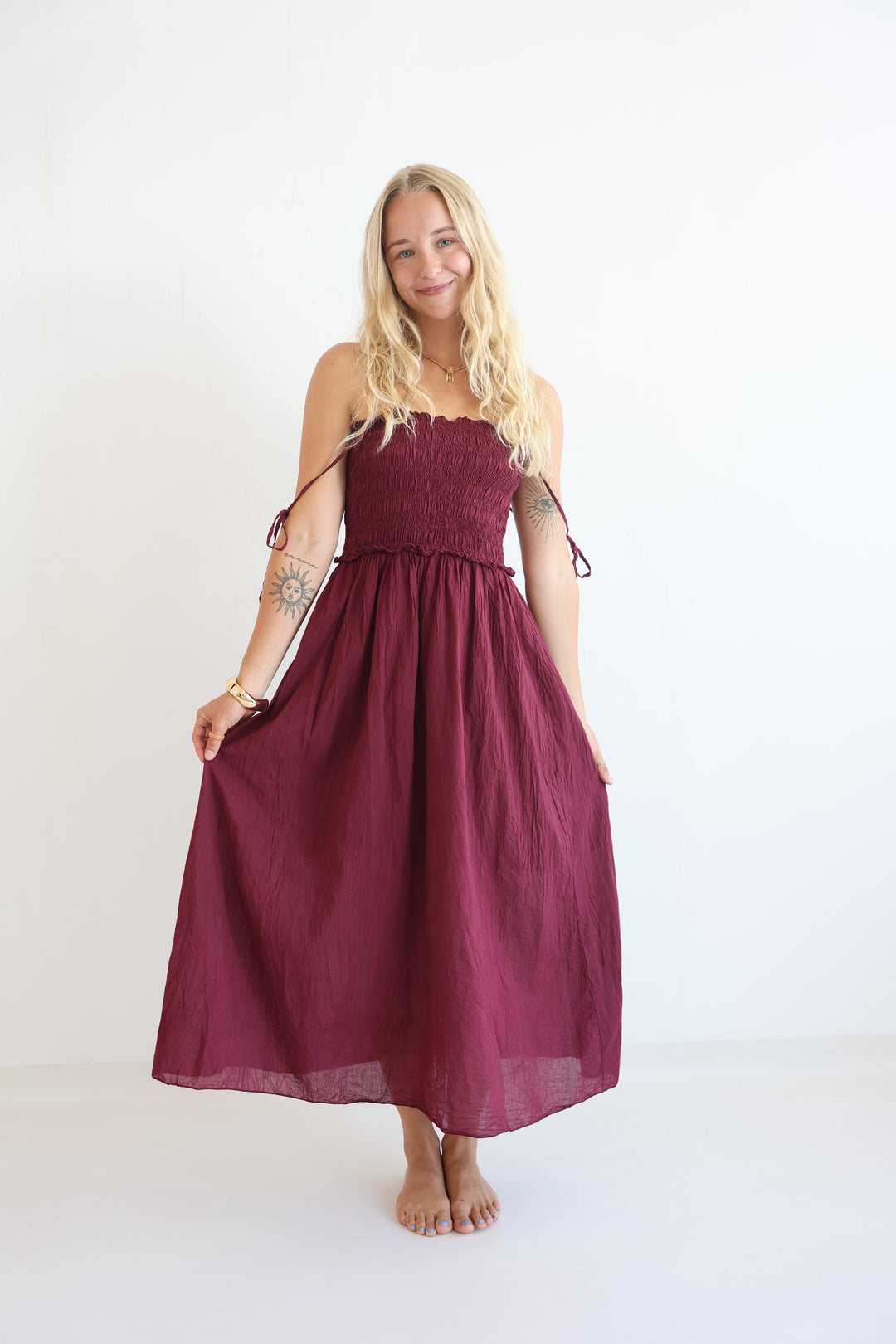 Soft Horizon Cotton Dress