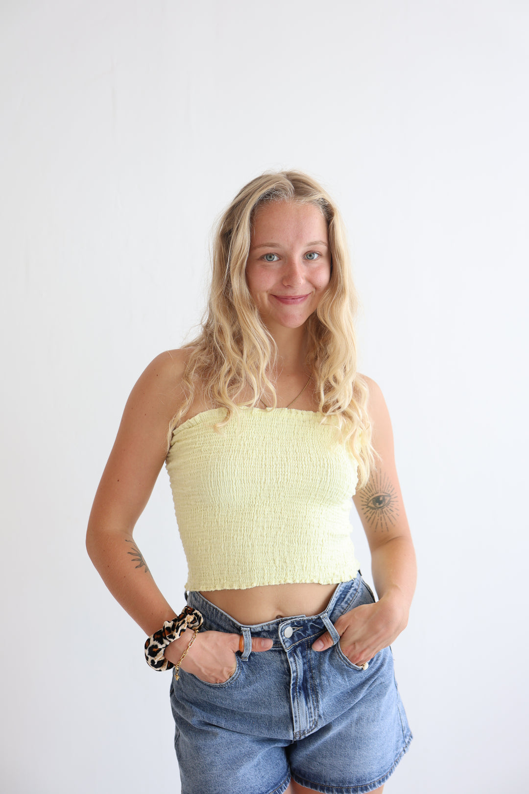 Croptop aus Musselin Malu