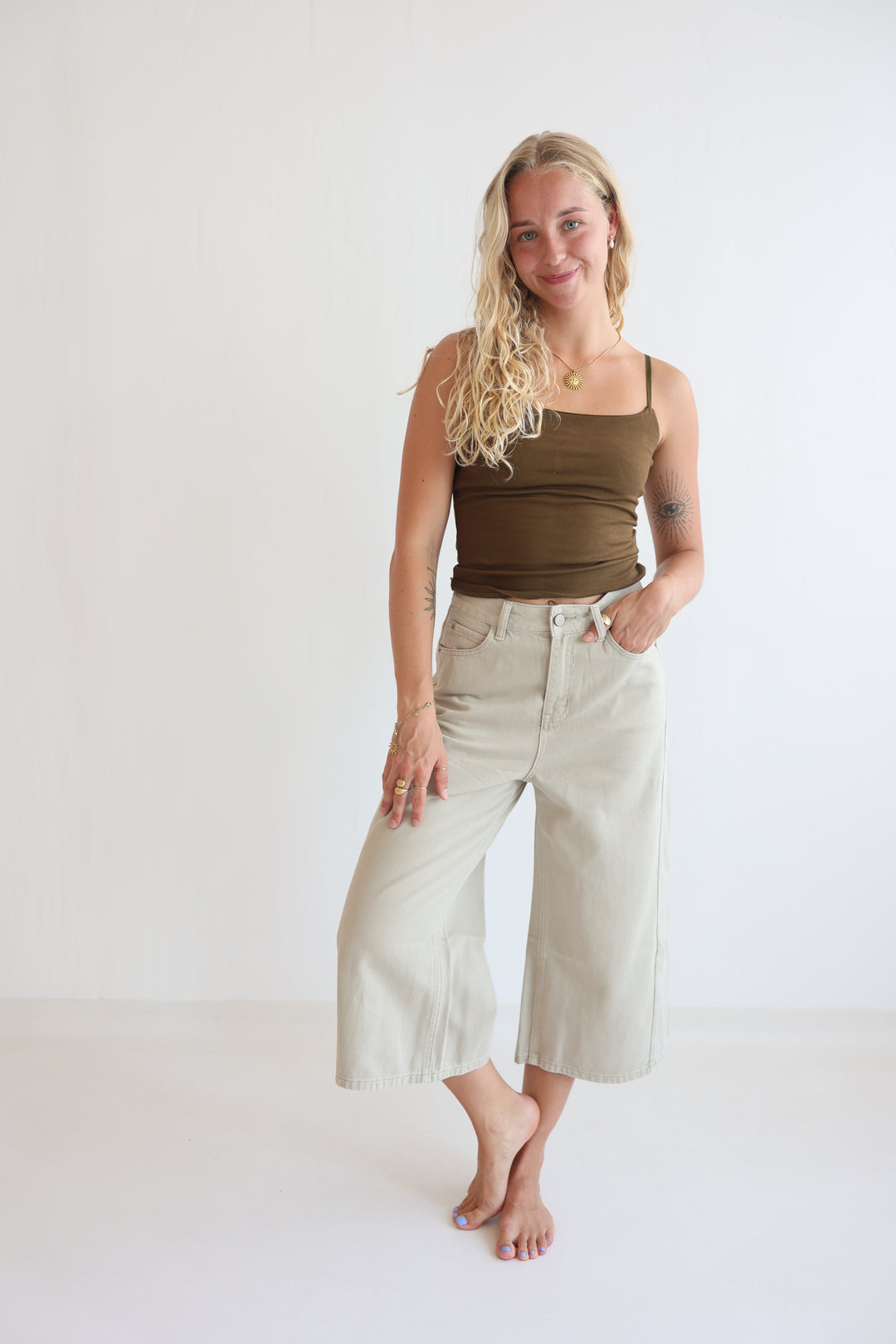 Sandstone Muse Denim Culotte