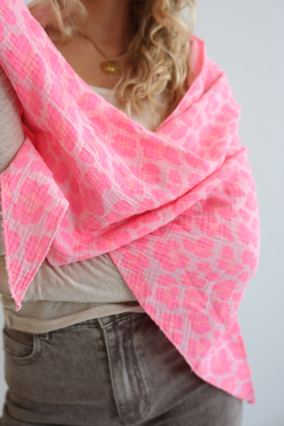 Musselintuch Neon Wild