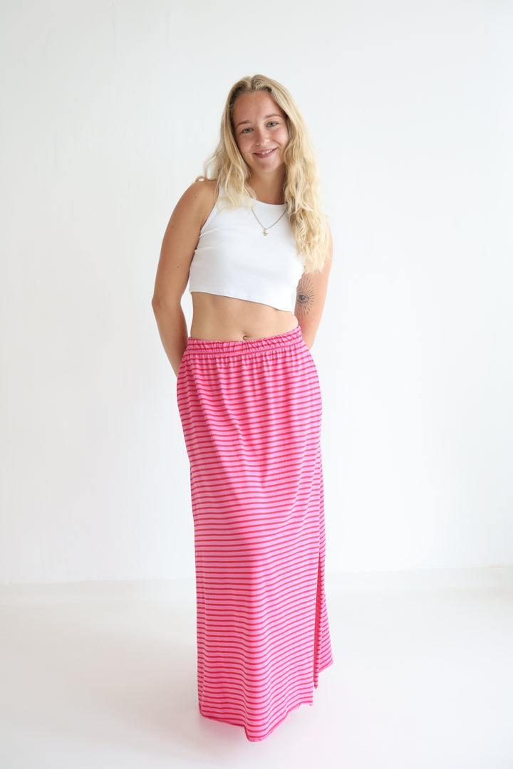 Striped Sweat Skirt