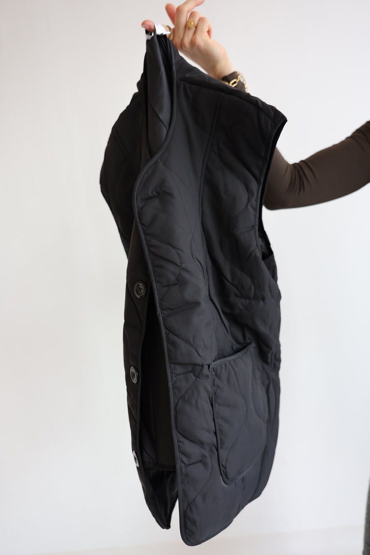 Black Puffer Vest