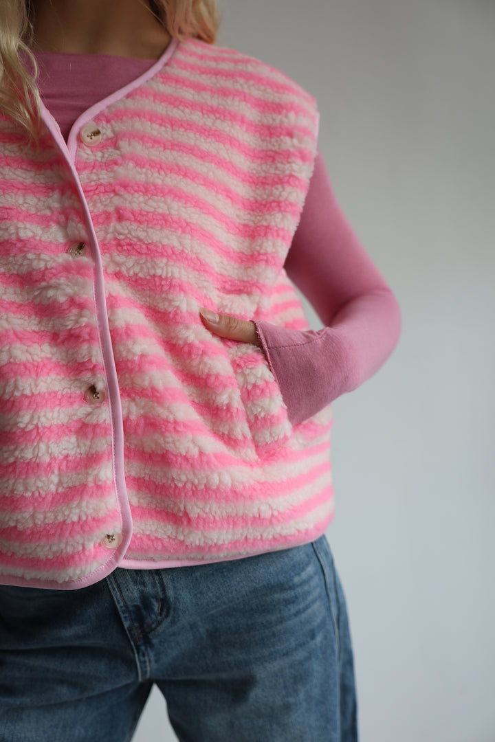 Striped Teddy Vest