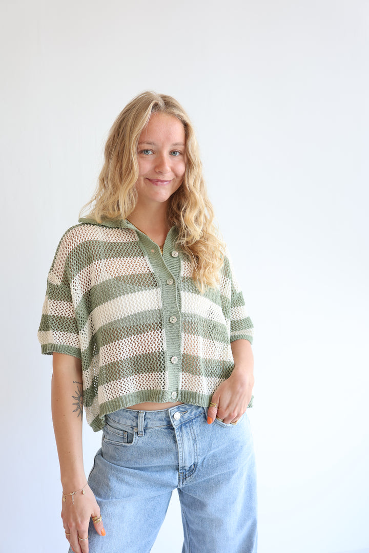 Crochet Polo T-Shirt