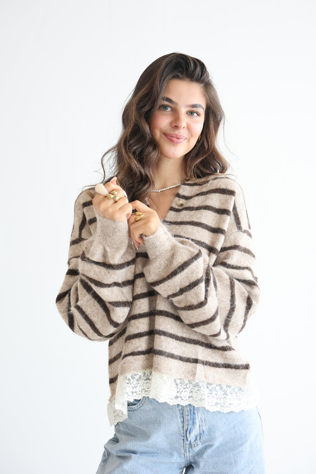 Lace &amp; Lines Cardigan