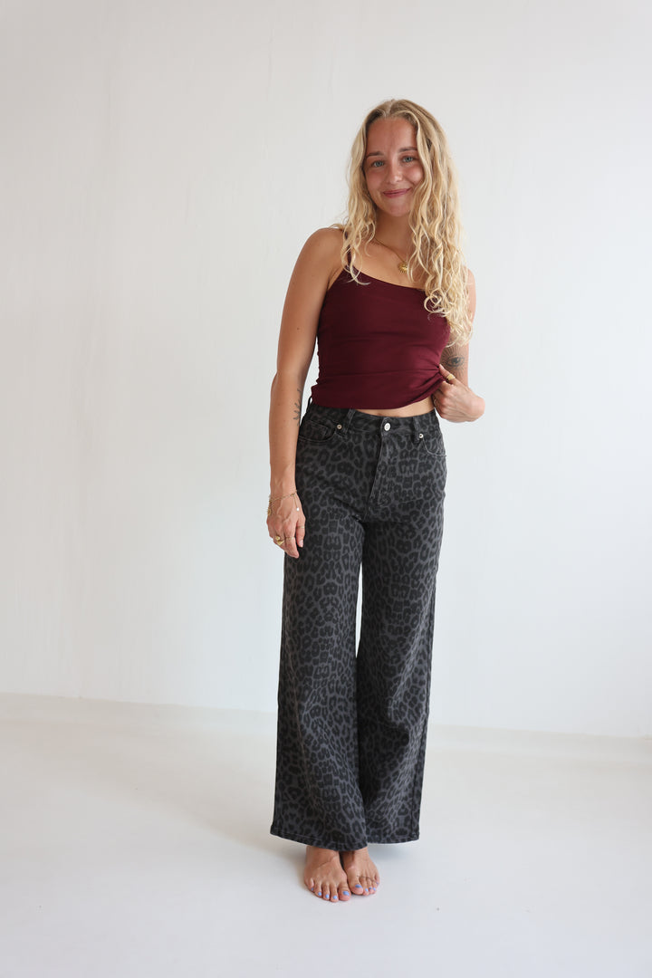 Noir Wild Wide Leg Jeans