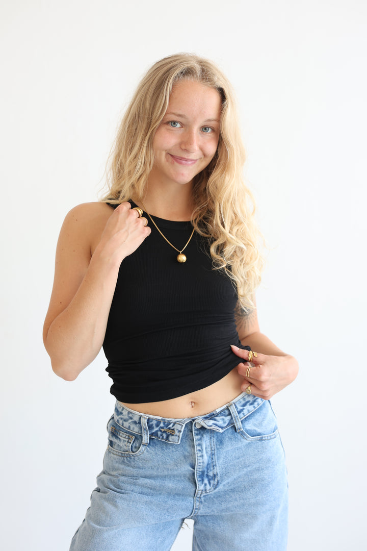 Slim Fit Ribbed Tanktop