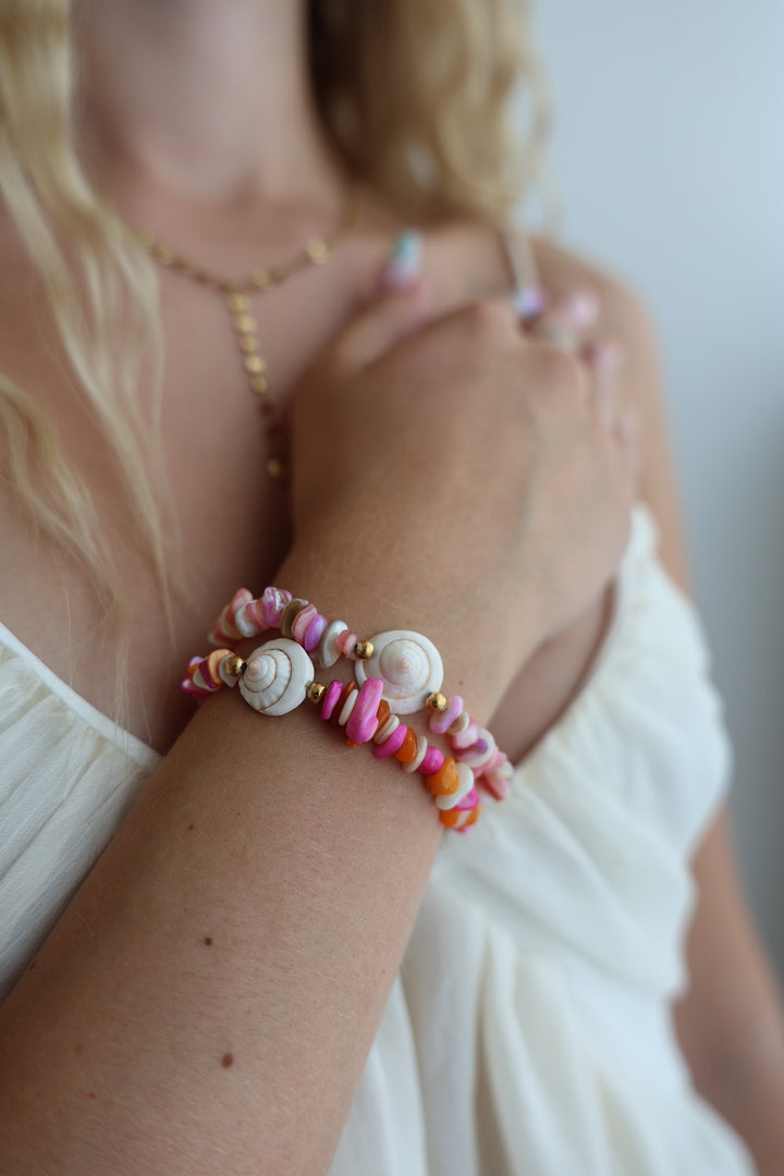 Armband aus Natursteinen Sea Shells