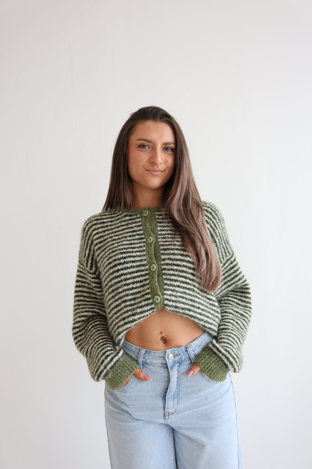 Gestreifter Cardigan Moodline Knit