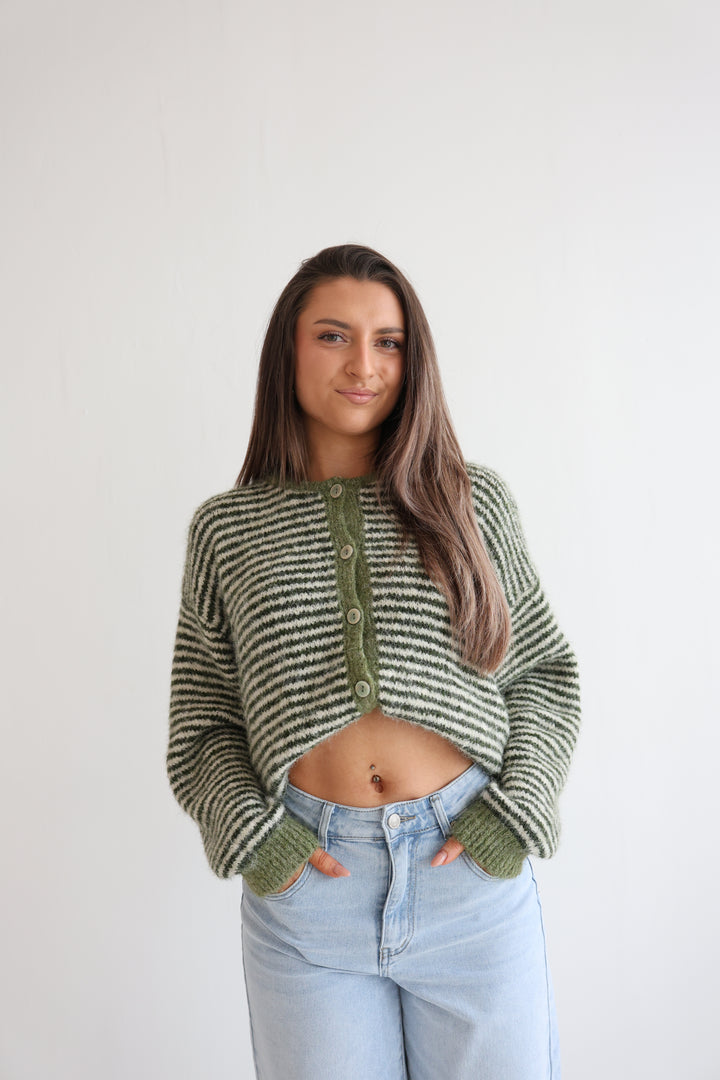 Gestreifter Cardigan Moodline Knit